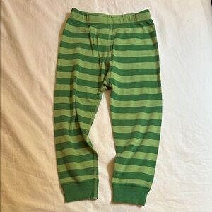 Kids Hanna Andersson Green Striped Pajama Pants
